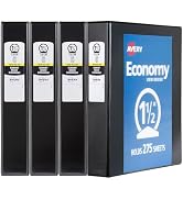 Avery Economy View 3 Ring Binders, 1.5