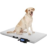 TUFFIOM 1100Lbs x 0.2Lbs Postal Digital Shipping Livestock Scale, Electronic Stainless Steel Plat...