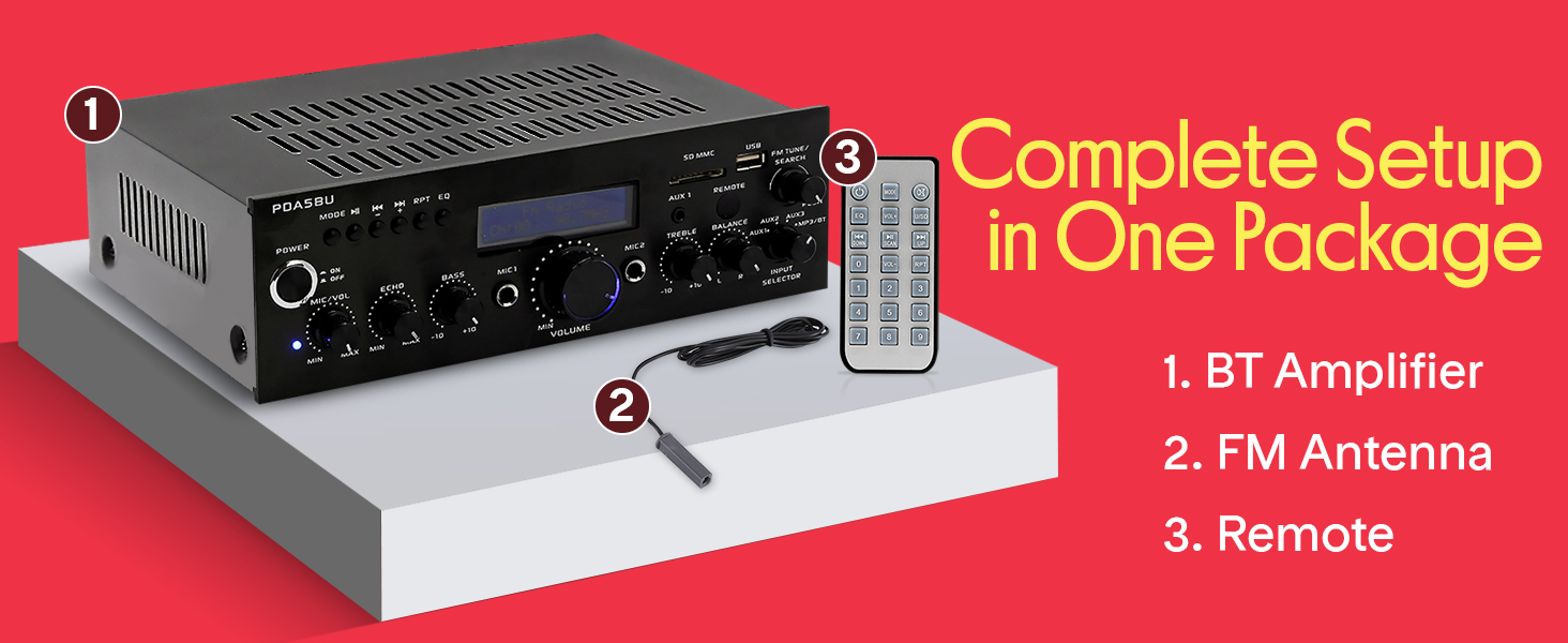 home theater audio stereo system components amplifier bluetooth receiver amp with amplificador