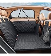 Back Seat Extender for Dogs, Hard Bottom Dog Car Seat Cover - Supports 400lbs, Rear Seat Pet Cove...