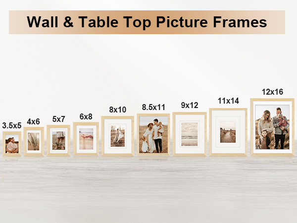 wall and tabletop picture frames