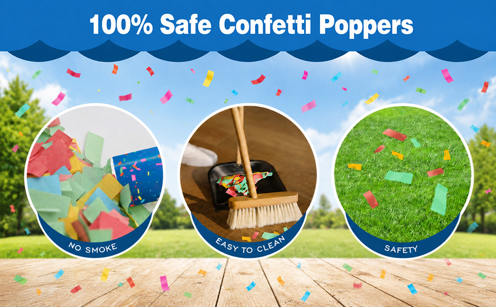 multicolor confetti cannon