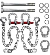 RULLINE Trailer Ultimate Connection Safety Chains Kit - 5th Wheel & Gooseneck | High-Strength Mat...