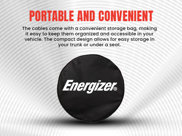 car battery jumper cable jump wire cables starter gauge kit accessories emergency portable bag