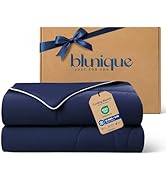 blunique Cooling Comforter Queen Size, Double-Sided Cooling Blanket for Hot Sleepers, Breathable ...