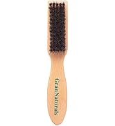 GranNaturals Barber Brush for Fades and Clipper Brush Cleaning - Boar Bristle Salon & Barber Acce...