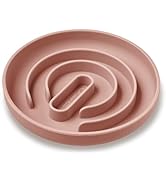 OHMO-Slow Feeder Dog Bowls for Medium Small Breed, Slow Down Eating Non Slip Suction Cup, Soft Si...