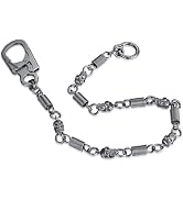 Ahiller Skull Wallet Chain, Punk Heavy Goth Pants Chain for Men, Biker Belt Key Chain, Hip Hop Po...