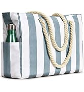 Beach Bags for Women, Pool Bag Waterproof Sandproof Beach Bag Large Capacity Beach Swim Bag with ...