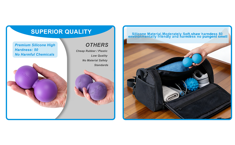 Deep Tissue Massage Roller Mobility Ball for Physical Therapy Myofascial Release Muscle Relaxer