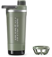 PROCHAIN Insulated Stainless Steel Shaker Bottle, Metal Shaker Cup for Protein Shakes with Storag...