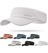 Sukeen Sport Performance Visor hat for Women Men,Lightweight Sun Hats Packable Empty Top Cap for ...