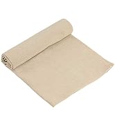 ZXIIXZ Natural Color Linen Needlework Fabric, (59In x 19In) Large Size Linen Fabric Cloth Linen F...