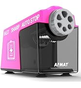 AFMAT PSD4 Electric Pencil Sharpener Heavy Duty, 6 Holes, Super Fast, Auto Stop & Save Pencils, 1...