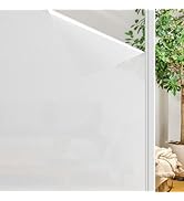 Finnez Window Privacy Film Frosted Glass Electrostatic Privacy Window Film Privacy Protection Win...