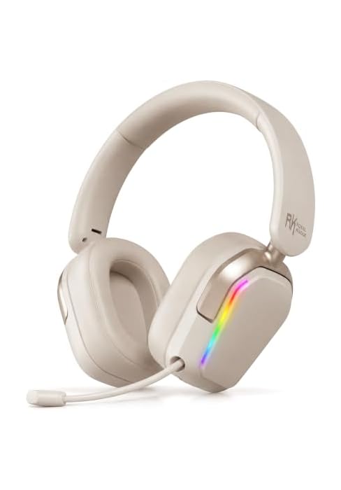 RK ROYAL KLUDGE HG101 Wireless Gaming Headset, 2.4G/Bluetooth 6.0/3.5mm Wired Headphones, 7.1 Sur...