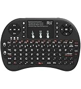 Rii 2.4GHz Mini Wireless Keyboard with Touchpad&QWERTY Keyboard, Backlit Portable with Remote Con...
