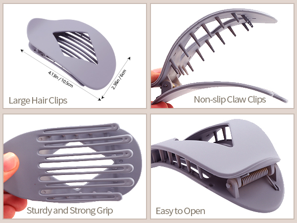 big flat back clips for hair barrettes
