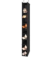 MAX Houser 10-Shelf Hanging Shoe Shelf Organizer, Hanging Shoe Storage for Closet (Black)