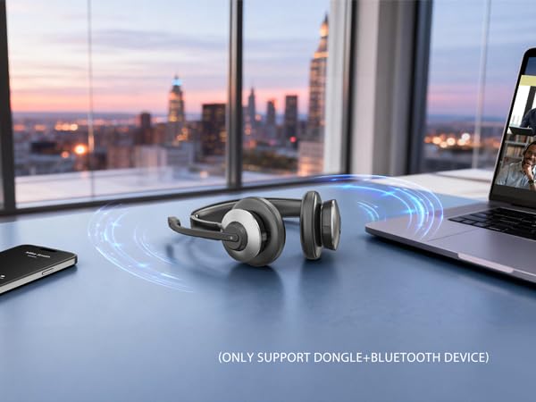 wireless work headset with mic