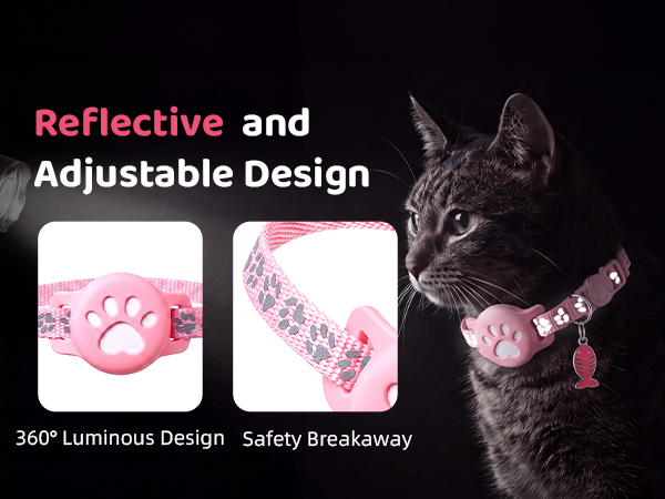 GPS Pet Tracker Collar, Mini Smart Real Time Tracking Tag for Cats Dogs, No Monthly Fee or SIM