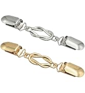 ZJO 2 Pcs Cinch Clips for Dresses, Retro Knot Waist Clip to Tighten Pants and Clothes, Decorative...