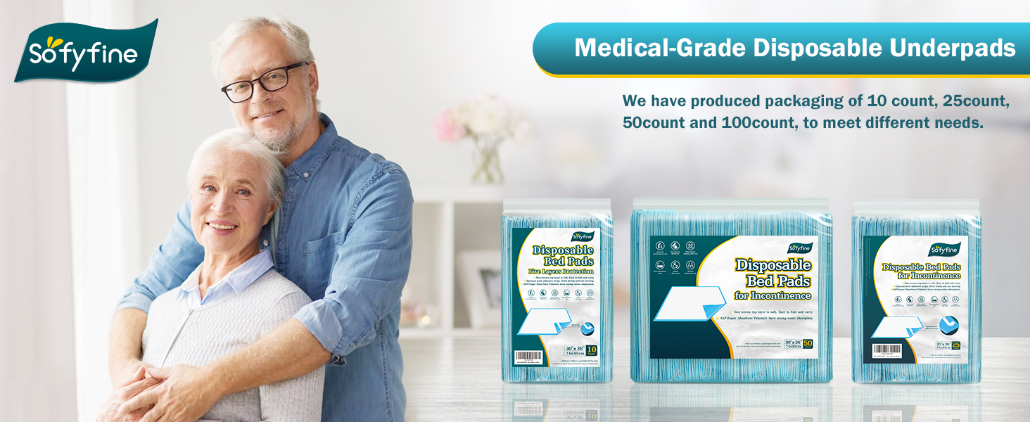 EXTRA LARGE AND EXTRA ABSORBENT: THIS SELECTION IS 30 x 36 PAD SIZE.