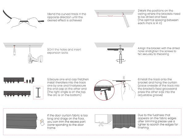 ceiling mounted curtain track hanging room divider floor to ceiling curtains