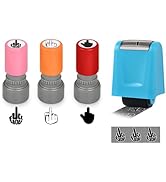 DS. DISTINCTIVE STYLE Funny Stamps Set of 3 Styles Middle Finger and Identity Theft Protection Ro...