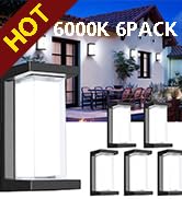 LEDMO Outdoor Wall Lights 18W Exterior Modern Wall Mount Light with 6000K 1800LM LED Bead IP65 Wa...