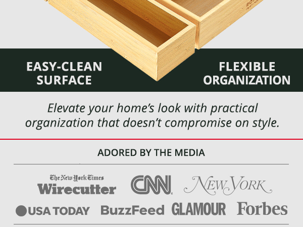 The right sizes of the storage organizer set ensure everything fits perfectly.