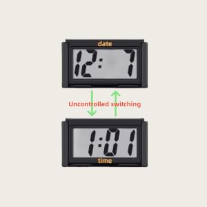 clock digital small battery operated clocks desk car mini alarm travel magnetic wall bathroom