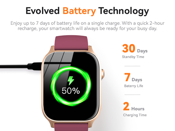 Smart watch -Long battery life.