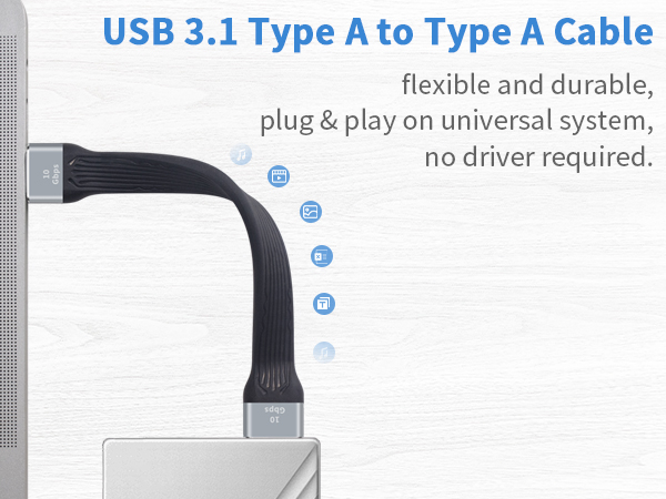 USB 3.0 Type A Male to Male Cable
