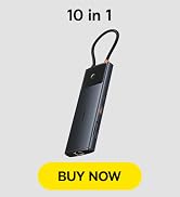 Baseus Docking Station Dual Monitor,10Gbps 10 in 1 Docking Station with 2 HDMI Single 4K@120Hz, D...