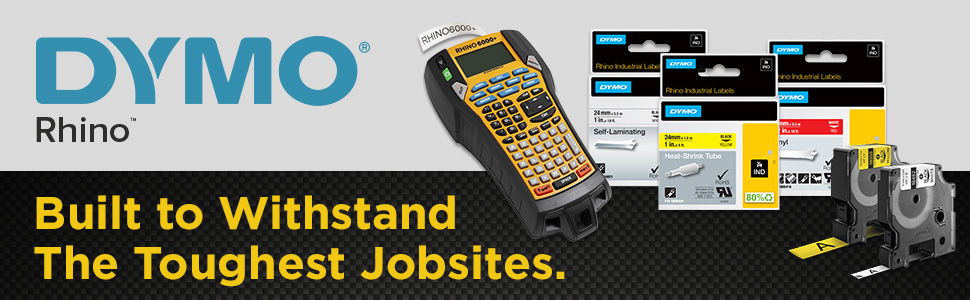 DYMO Built to Withstand the Toughest Jobsites with Rhino label maker and label packs