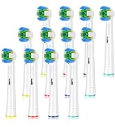 Schallcare Replacement Brush Heads Compatible with Oral B Braun Electric Toothbrush - Floss Tooth...