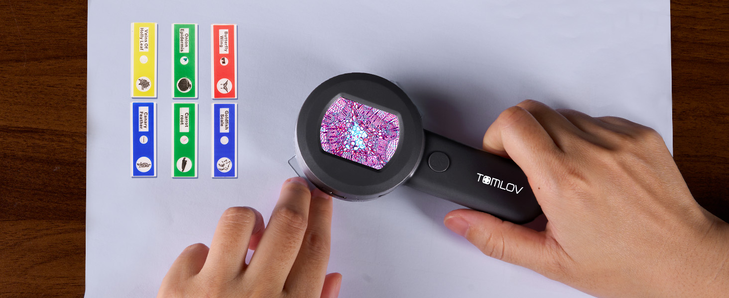 TOMLOV P10 Microscope for Adults Kids