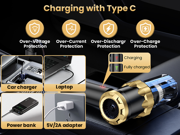 Car Vacuum Portable Cordless