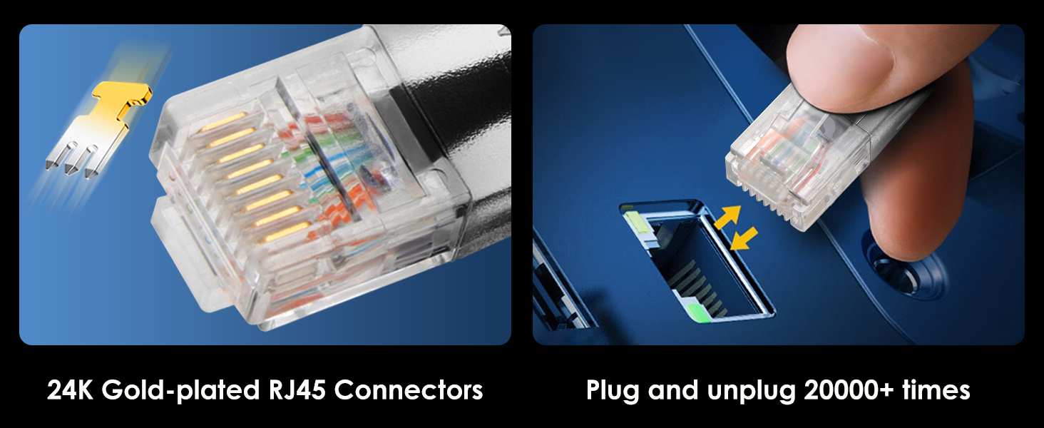 Plug and unplug 20000+ times