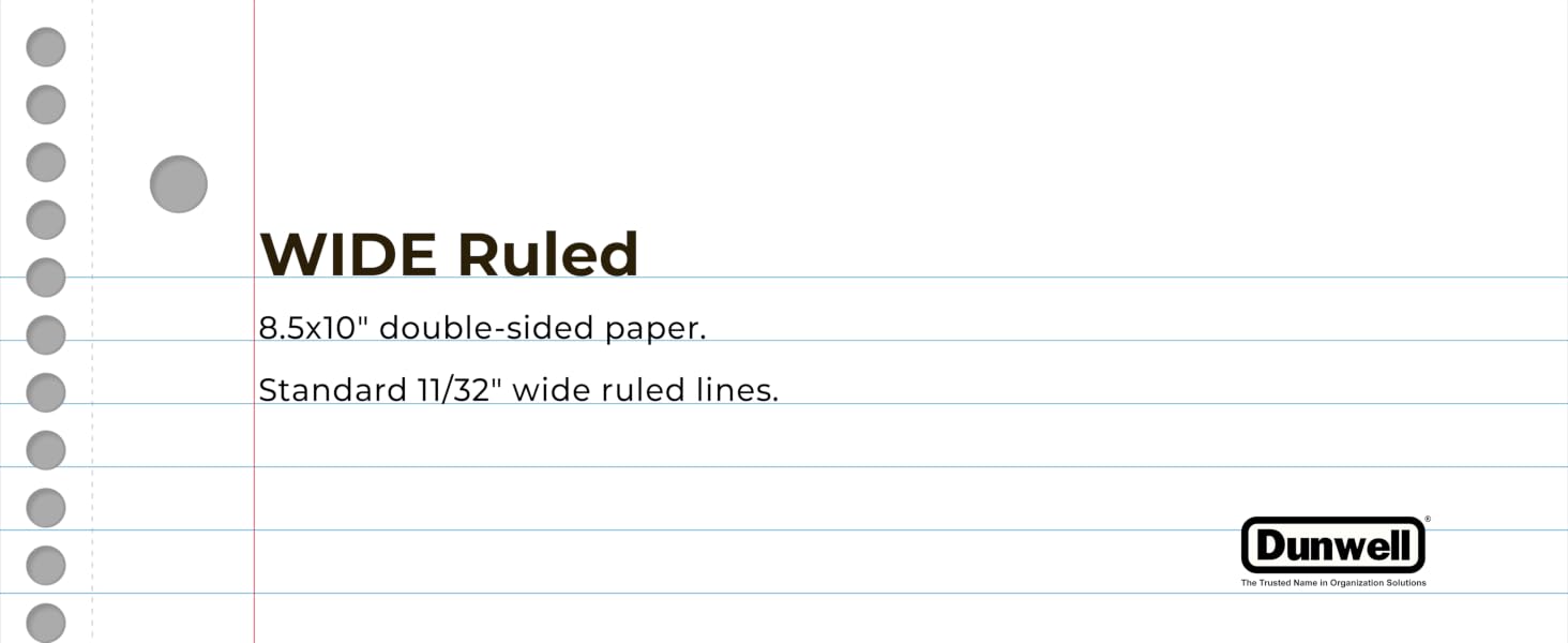 wide rule spiral notebook 8.5 x 11 lined line writing paper school kid girl boy child children