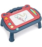 HCFJEH Magnetic Drawing Board for Toddlers 3, Color Erasable Doodle Writing Pad, Learning Paintin...