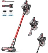 CHEBIO Cordless Vacuum Cleaner, Stick Vacuum with Powerful Suction, 45Mins Runtime Vacuum Cleaner...