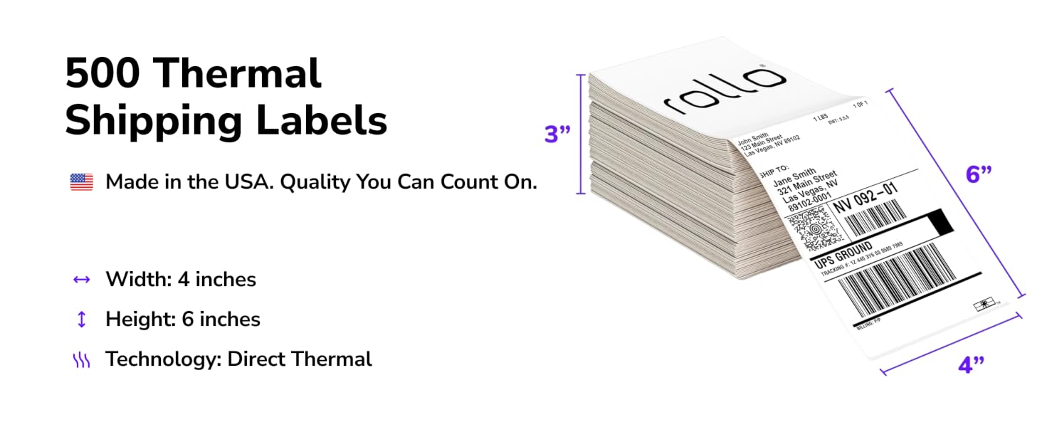 4x6 thermal labels shipping labels 4 x 6 fan fold address paper 46 package ecommerce essential