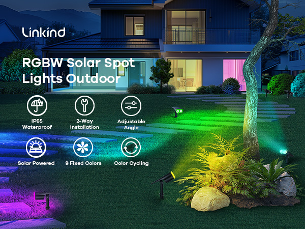 solar spotight christmas