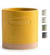 YHOSSEUN Kitchen Utensil Holder for Countertop, Ceramic Utensil Holder for Kitchen Counter, Cooki...