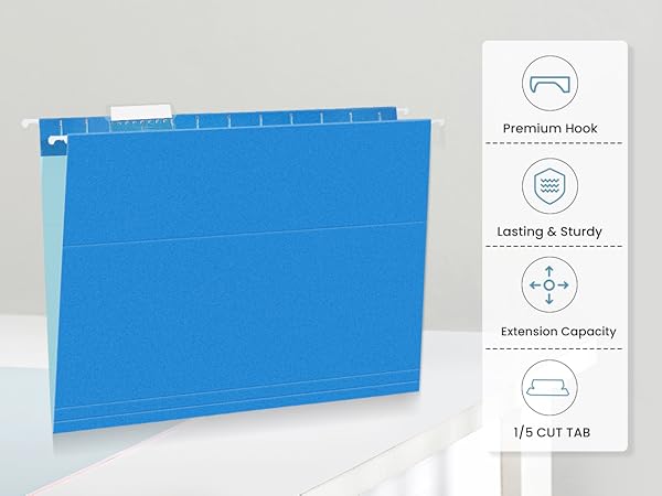 colored hanging file folders