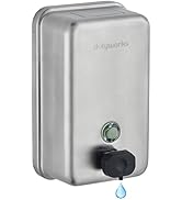 DUTYWORKS Commercial Wall Mounted Soap Dispenser, 1100ML - Stainless Steel, Easy Wall Mount Insta...