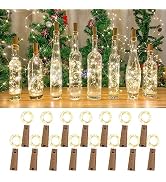 Etinga 15 Pack Dual Battery Pack LED Bottle Lights, 6.6ft 20led Double The Lighting Time, Wine Bo...