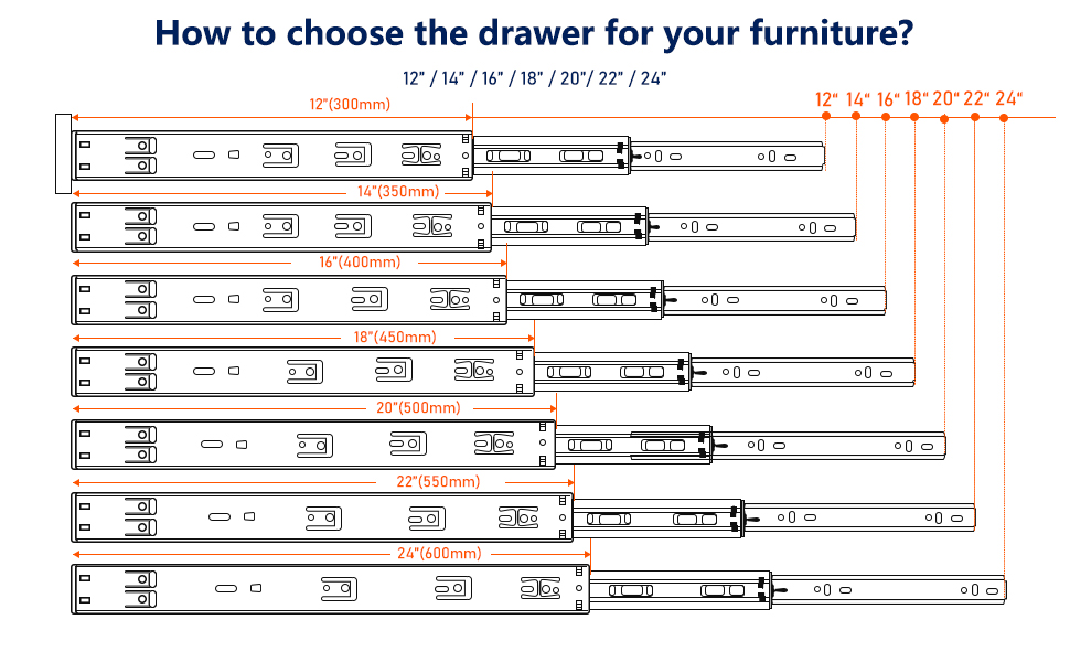 Ravinte Soft Close Drawer Slide